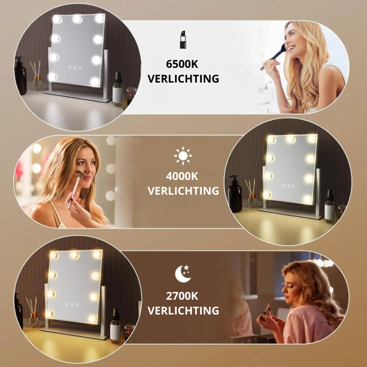 Smooth | Make-up spiegel met LED verlichting
