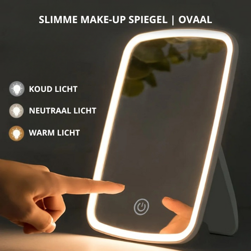 Ovaal | Slimme make-up spiegel met LED verlichting