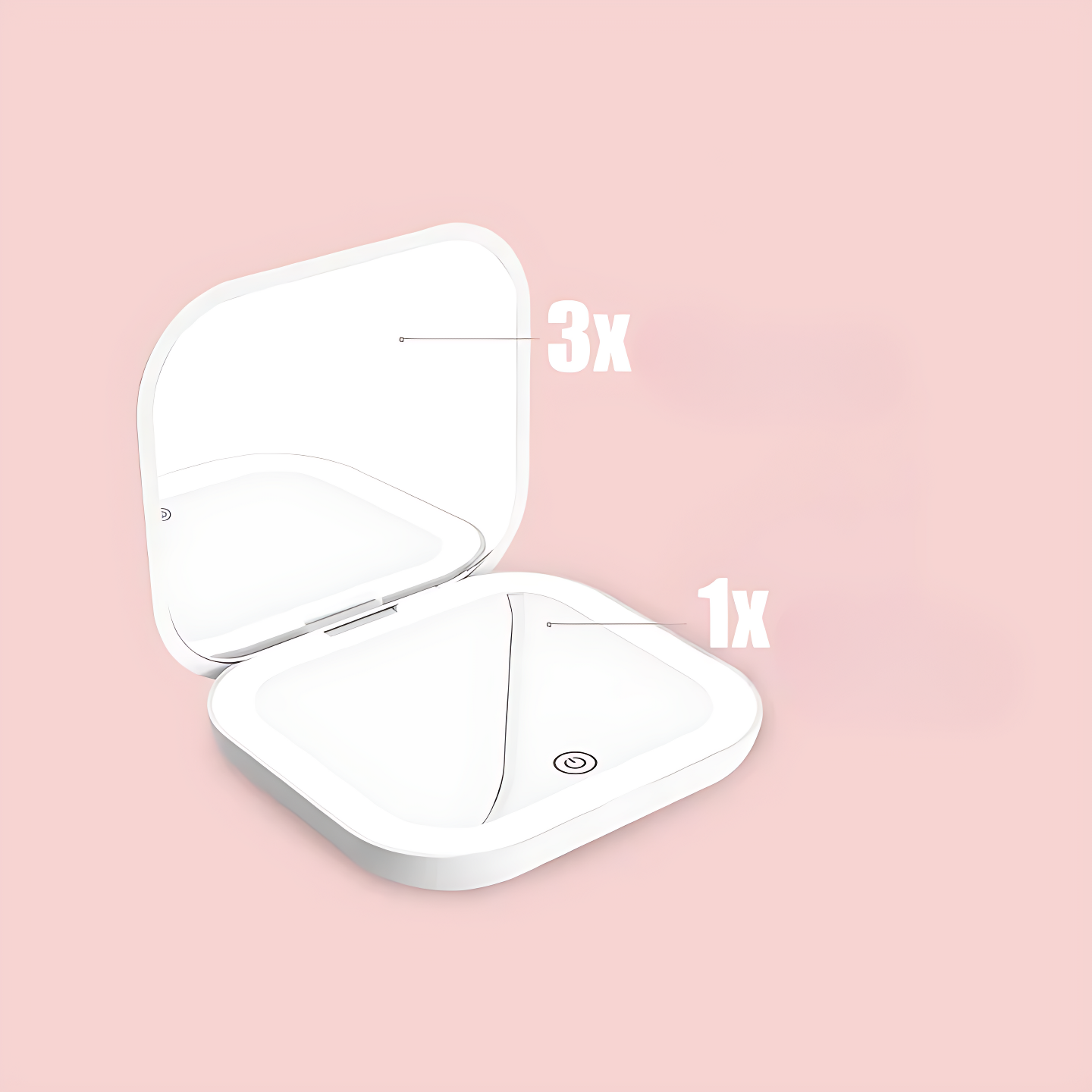 Deens ovaal | Make-up spiegel met LED verlichting